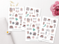 Preview: Mädchen Bücher Sticker Set